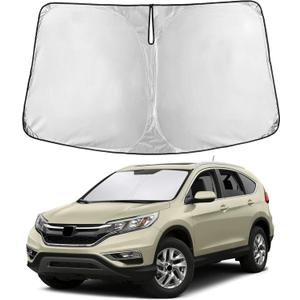 EcoNour Windshield Sunshade Compatible for Honda CR-V 2012-2014 2015 2016, LX, EX, EX-L, Sport, Sport-L, Touring, Sun Visor for Front Window Sun Shade Cover, UV Protector, Car Accessories