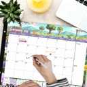 2 x Large Desk Calendar 2026-2027 22x17 Inches,18 Month,Suitable For Home, School Or Office,Monthly Calendar,With Plastic Cover