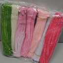 DaisyInner 700 Pcs Pastel Pipe Cleaners Bulk Chenille Stems Flower Craft Gradient Colored Fluffy Fuzzy Decor for DIY Art Project Creative School Classroom Supplies(Pink Theme)