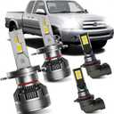 Fits for 2000-2006 Toyota Tundra High Low Beam Fog Lights Bulbs Combo Pack, 6000K White Plug-and-Play Super Bright Light Bulbs, Pack of 4