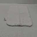 OLANLY Bathroom Rugs 24x16, Extra Soft Absorbent Chenille Bath Rugs, Rubber Backing Quick Dry, Machine Washable Bath Mats for Bathroom Floor, Tub and Shower, Home Decor Accessories, White