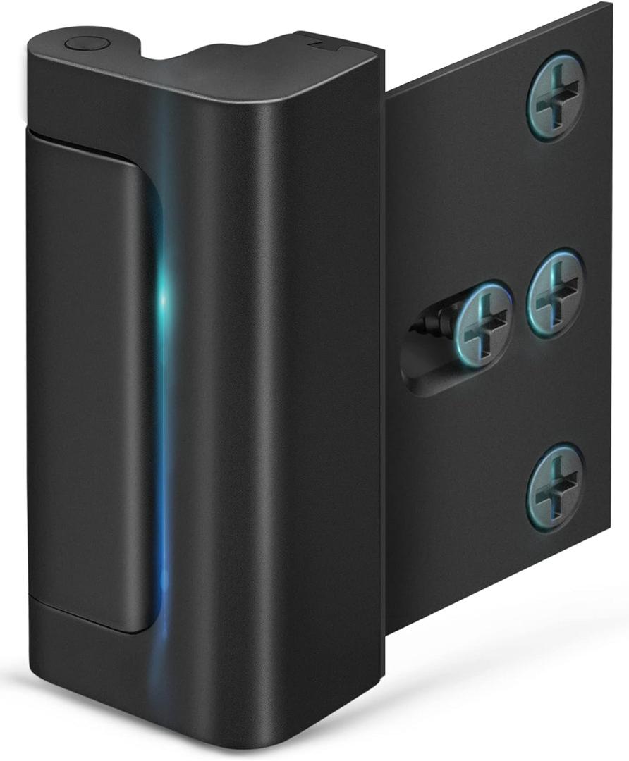 Home Security Door Reinforcement Lock - Child Proof High Security Door Lock Front Door Locks for Kids Safety Withstand 800 lbs. Top Door Latch Lock Flip Door Guardian for Inward Swinging Inside Door Home Security Door Reinforcement Lock - Child Proof High Security Door Lock Front Door Locks for Kids Safety Withstand 800 lbs. Top Door Latch Lock Flip Door Guardian for Inward Swinging Inside Door