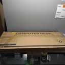 AODK 59 Inch Gaming Desk with USB Charging Ports & LED Light- Reversible Computer Desk with Storage Shelves & Monitor Stand, Modern Gamer Desk Table with Fabric Drawers & Side Hook, Carbon Fiber Black