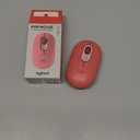 Logitech POP Mouse, Wireless Mouse with Customizable Emojis, SilentTouch Technology, Precision/Speed Scroll, Compact Design, Bluetooth, Multi-Device, OS Compatible - Heartbreaker Rose