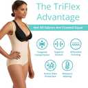 MARENA SFBHA2 Womens Girdle with High Back, No Closure, Bikini-Length - Post-surgical Shapewear Support (Black, M)