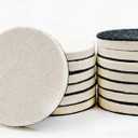 5 Inch Wool Felt Polishing Pads,5Pcs Wool Buffing Wheels Polishing Pads Flocking Hook & Loop Back for Random Orbital Sander