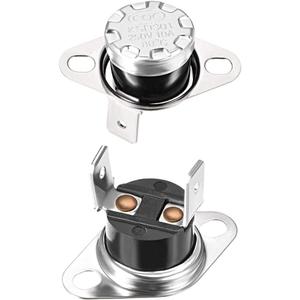 uxcell KSD301 Thermostat 80C/176F 10A N.C Adjust Snap Disc Temperature Switch for Microwave,Oven,Coffee Maker 2pcs,Bakelite Material