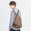 KL928 Canvas Vintage Backpack Large Casual Daypack Outdoor Travel Rucksack Hiking Backpacks for Men Women