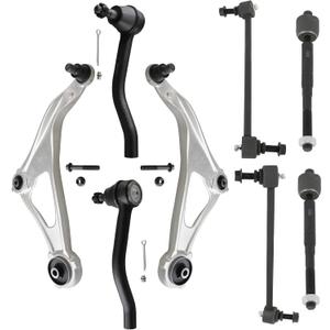 ASAPE 8 Pcs Suspension Kit - Fit 2016-2019 for Nissan Maxima 2015-2018 for Nissan Altima - Front Lower Control Arm w/Ball Joint Front Outer Tie Rod End Front Inner Tie Rod End Front Sway Bar End Link