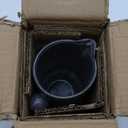 Creative Co-Op Modern Small Stoneware Pitcher or Vase, Charcoal Grey (24 oz.)