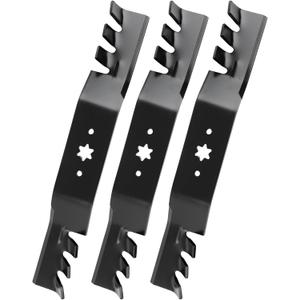 942-04053C Mulching Blades Compatible with 50" Cub Cad et Deck, 942-04053-X Mower Blades Fit for Cub Cad et RZT-50, LTX-1050, Troy Bilt Mustang 50, Replace for 742-04053, Toro 112-0316,3 Pack