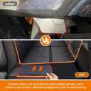 iBuddy Premium Truck Seat Cover for Dogs with Hard Bottom, Odor-Free 900D Heavy-Duty Back Seat Extender for Pets, Split Design, Waterproof Pickup Truck Hammock for Ford F150/F250, Silverado, Ram, GMC