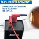 3 x 2 Pin 12V Electronic Flasher Relay for LED Turn Signals Compatible with Motorcycle Car SUV Fixes Hyper Flash Hazard Warning Lights Universal Direct Replacement