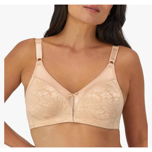 Bali Women's Double Support Wireless, Lace Bra with Stay-in-Place Straps, Full-Coverage 38DD