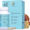 Vita Green Water Reduction Mushroom Supplement () Herbal Formula for Water Retention Management, Swollen Legs & Feet, and Digestive Support Crafted for Spleen & Stomach Wellness 60 Capsules