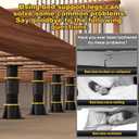 4 Pcs Adjustable Height Bed Support Legs 8.5-13 inch, Bed Frame Center Support Legs for Bed Frame/Bed Center Slat, Bed Support Reinforcement Parts Bed Slats Support Leg Bed Legs Replacement