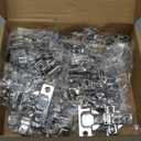 20 Pack Soft Close Cabinet Door Hinges for 1/2" Partial Overlay Cupboard, 100 Degree Opening Angel, Stainless Concealed Kitchen Cabinet Hinges with Mounting Screws and Manual
