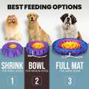 PET ARENA Snuffle Mat for Dogs - Adjustable Interactive Puzzle Toy for Large & Small Breed Slow Feeder for Mental Stimulation & Stress Relief Encourages Natural Foraging Ideal for Indoor & Outdoor Use