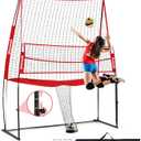 Volleyball Training Equipment, Volleyball Practice Net System Update Freely Adjustable, Portable Volleyball Net for Backyard Indoor Outdoor Hitting Serving Passing Practice
