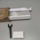 LazBlinds No Tools No Drill Cordless 1" Vinyl Mini Blinds, 100% Privacy S-Curve Blinds for Indoor Windows, Room Darkening Horizontal Window Blinds and Shades for Home, 28" W x 64" H, White