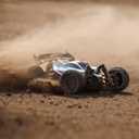 ARRMA RC Car Typhon GROM 4x4 Smart Small Scale Buggy RTR with Battery & Charger, Blue/Silver ARA2106T1