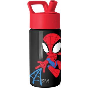 Simple Modern Kids Summit Water Bottle with Straw Lid | Marvel Spider Man 14oz Stainless Steel Cup Insulated Tumbler for Toddlers, Boys, School | Spidey Kid