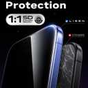 2 x LISEN 2 Pack [Top 9H+ Hardness] Glass for iPhone 16/15 and iPhone 14 Pro Screen Protector, Military Grade Shatterproof 8K HD Auto Dust-Elimination Bubble Free Tempered Glass with Ultra Fit Tray