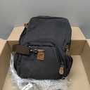 Canvas Fashion Backpacks Purse Casual Outdoor Shopping Daypacks Sports Rucksack Hiking Travel Multipurpose Bag Black