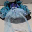 Spooktacular Creations Girls Light Up Witch Costume, Kids Witch Costume with Hat and Broom for Toddler Halloween Dress Up Parties, Blue (Toddler (3-4yr))