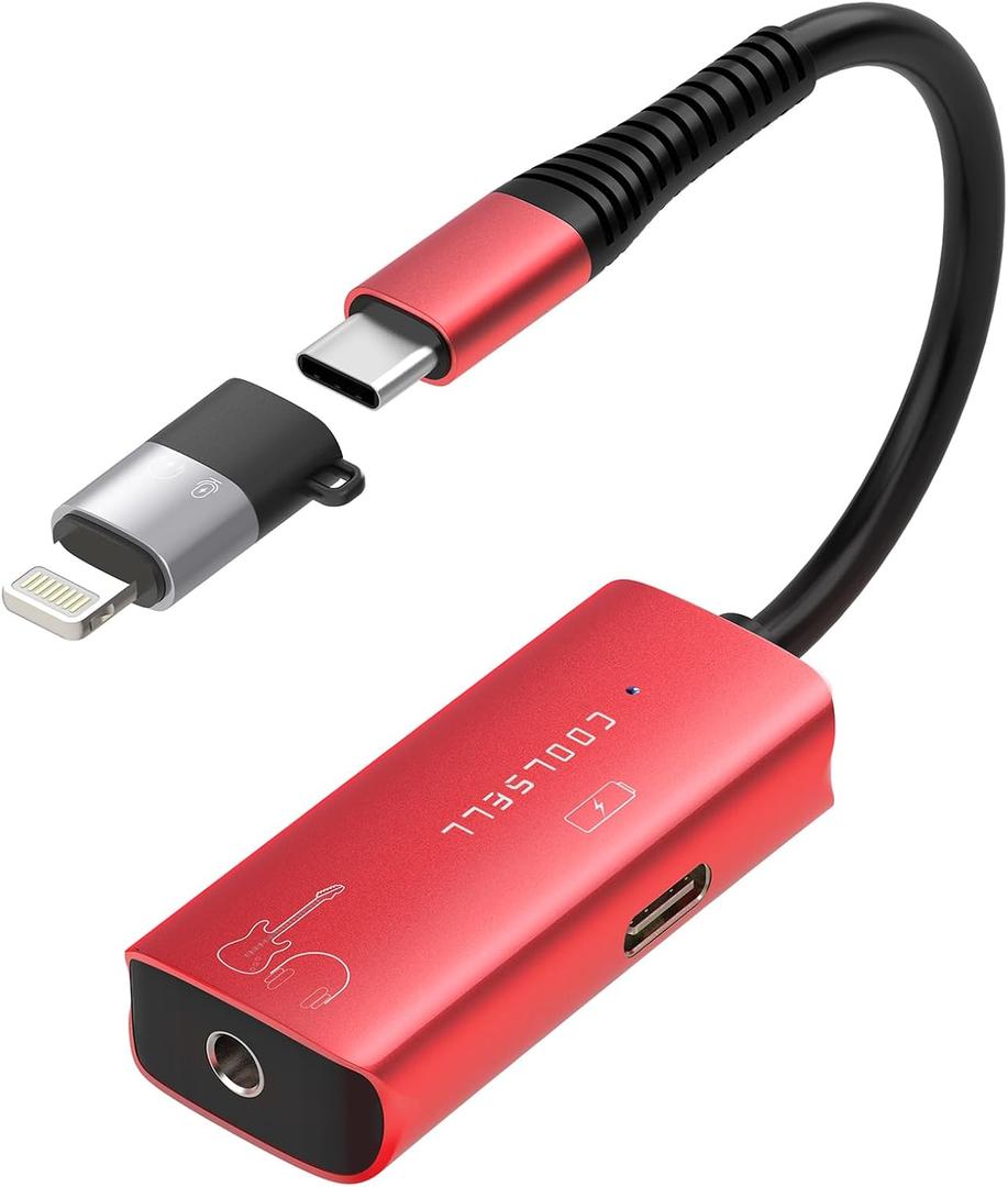 Audio Interface for Guitar, 24bit/192kHz USB C Guitar Interface for Recording, Pocket Microphone Interface compatible with iPhone, iPad, Mac and PC