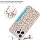 iCoverCase Compatible with iPhone 14 Pro Max Phone Case with Card Holder, Wallet Case for Women Men RFID Blocking PU Leather Protective Case 6.7 Inch (Beige Leopard)