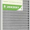 20x20x1 HVAC Furnace Air Filter Reusable& Washable, MERV 8, Electrostatic, Lasts a Lifetime, Breathe Fresher Air in Home and Office (Actual Size: 19.75x19.75x0.82 Inch)