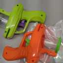 Sumind 2 Pieces Foam Disc Launcher Zip Shot Shooter Disc Shooter (Orange, Green)