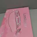 Wireless Ergonomic Keyboard and Mouse Combo with PU Wrist Rest, Carpal Tunnel Keyboard, 2.4G Colorful Split Ergo Keyboard, Comfortable Natural Typing, Compatible with PC/Laptop (Pink)