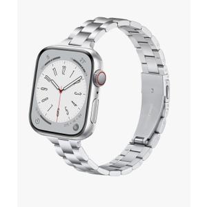 Thin Stainless Steel Bands Compatible with Apple Watch 38mm 40mm 41mm 42mm 44mm 45mm 46mm for Women, Metal Straps for iWatch Series 11 10 9 8 7 6 5 4 3 2 1 SE