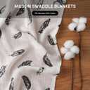 Bunnikins & Clover Muslin Swaddle Blankets for Boys and Girls, Baby Receiving Blankets Unisex, Newborn Essentials for Registry & Gift, 47x47 Inches Swaddles for Newborns, Set of 4