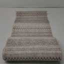 Moroccan Washable Runner Rug 2x6, Non-Slip Vintage Beige Brown Neutral Boho Runners for Hallways Kitchen Rugs Soft Print Distressed Geometric Floor Carpet Runner for Bedroom Laundry (2' x 6' (Rectangular))