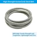 429636 197253 Mower Belt for Craftsman Husqvarna Poulan AYP 532429636 598559101 592855001 PP19A42 YTA18542 (1/2" X 101")