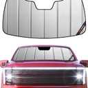 Pigenius Windshield Sunshade for Ford F-150 Lightning 2022-2026 Custom Front Window Shade - Safeguard (Gray)