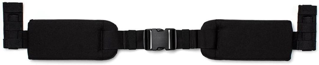 GORUCK Padded Hip Belt - Adjustable Weight Lifting Belt for Enhanced Comfort & Stability, Ideal for Long Rucking & Heavy Lifting Work, Compatible w/Side MOLLE Webbing on GR1, GR2, & Rucker - Black