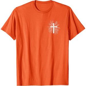 Jesus Christ Design for Christians Men Women Christian Cross T-Shirt, S 