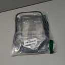 Black Transparent Cosmetic Bag Waterproof Handbag Portable Travel Work Make Up Kit Double Zipper Storage Bag, 2 PCS