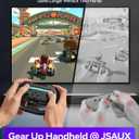 JSAUX Steering Wheels for Nintendo Switch 2 JoyCon Controller, Compatible with Mario Kart 9/8 Deluxe, Realistic Racing Experience with Comfortable Grip, Switch 2 JoyCon Controller Accessories2X Black