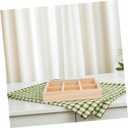 Cabilock Rustic Wooden Serving Tray 7.87X5.90 Inch Multi-Purpose Pallet for Snacks Vegetables Jewelry Organizer and Dip Platter for Parties and Daily Use