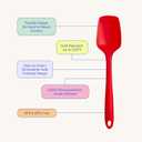 GIR Get It Right Silicone Spoonula - Non-Stick Heat Resistant Silicone Scraper Spatula for Mixing, Serving, Scraping, Stirring, and More - 11 Inch, Studio White