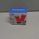 The Original Salt and Pepper Shakers set -Red- Spice Dispenser with Adjustable Pour Holes - Stainless Steel & Glass Set of 2 Bottles