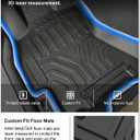 KIWI MASTER Floor Mats for 2015-2019 Subaru Outback/Legacy, Custom Fit All Weather Car Mats, Heavy Duty TPE Floor Liners, Front & Rear 2 Row, Black