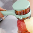 Vegetable Peeler with Box Storage,DoubleSided Stainless Steel Potato Peeler and Fruit Peeler,Vegetable Peelers for Kitchen,Apple Peeler,Carrot Peeler,Orange Peeler,Garlic Peeler (Blue)