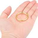 uxcell O Ring Buckle 25mm(1") ID 3mm Thickness Zinc Alloy O-Rings for Hardware Bags Belts Craft DIY Accessories, Gold Tone 25pcs