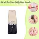 Nail Clippers Set, 6 Pcs Toenail Clippers Stainless Steel Fingernail Clippers Manicure Set with Leather Case, Idea Gift for Christmas Stocking Stuffers, Black